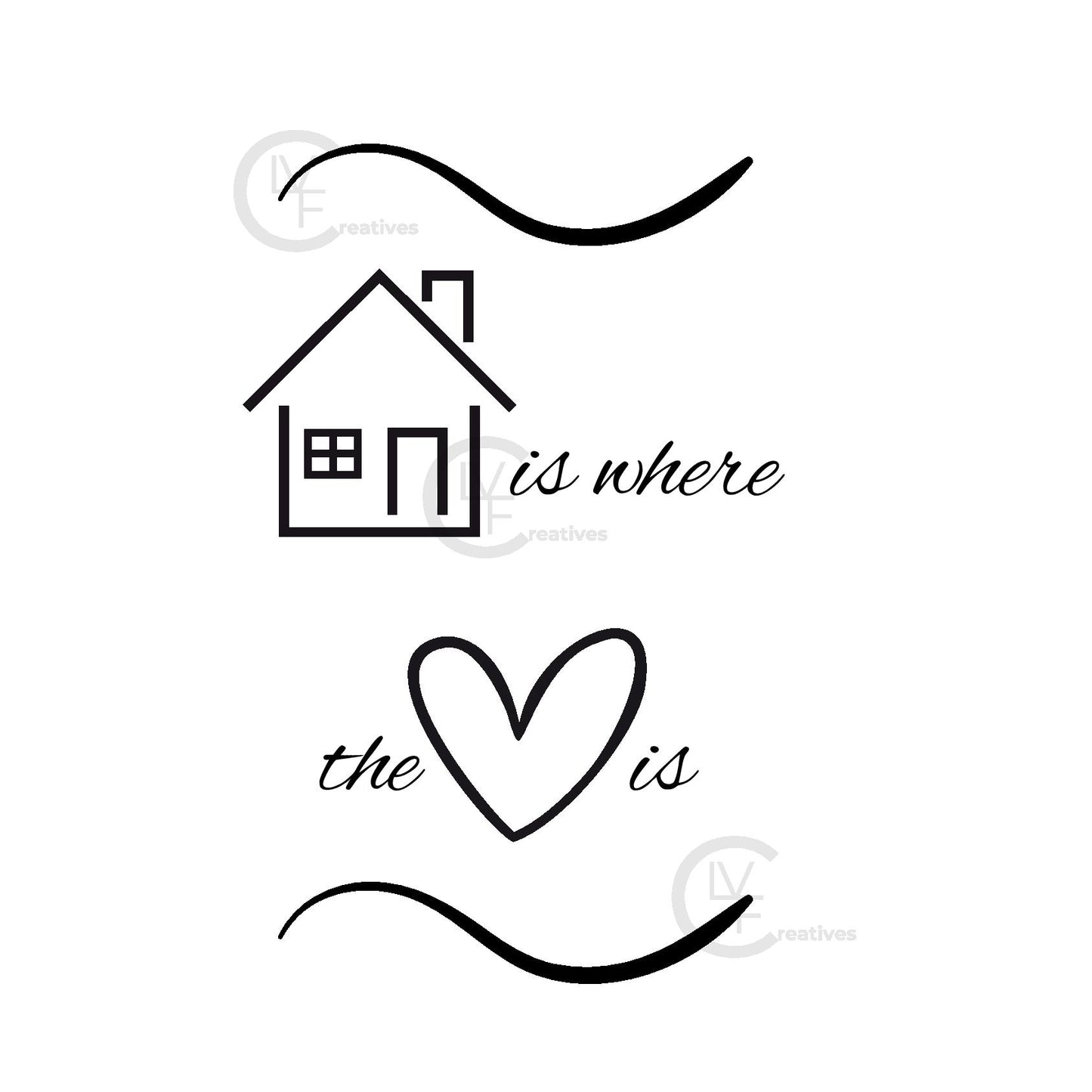 Home is Where the Heart Is, Home Decor Print, Digital Download