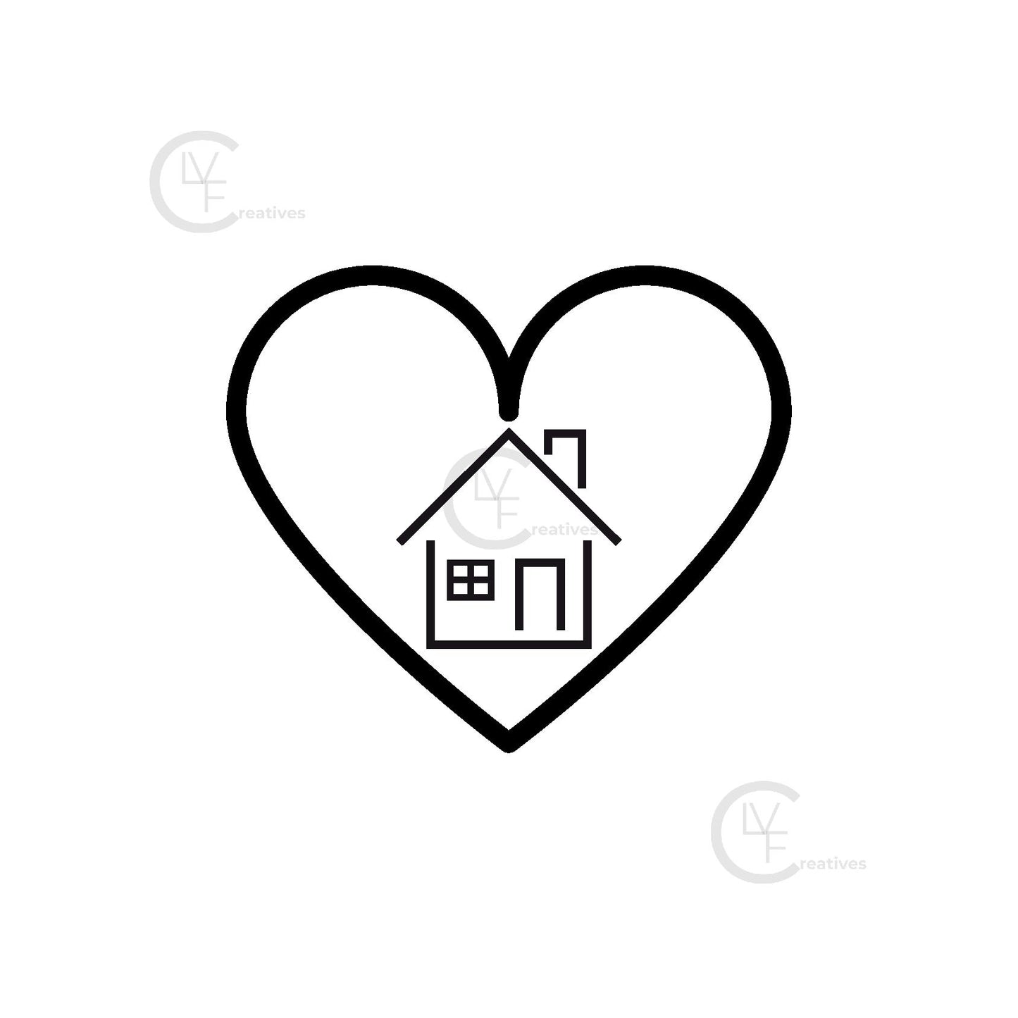 Home in Heart, Home Decor Print, Digital Download