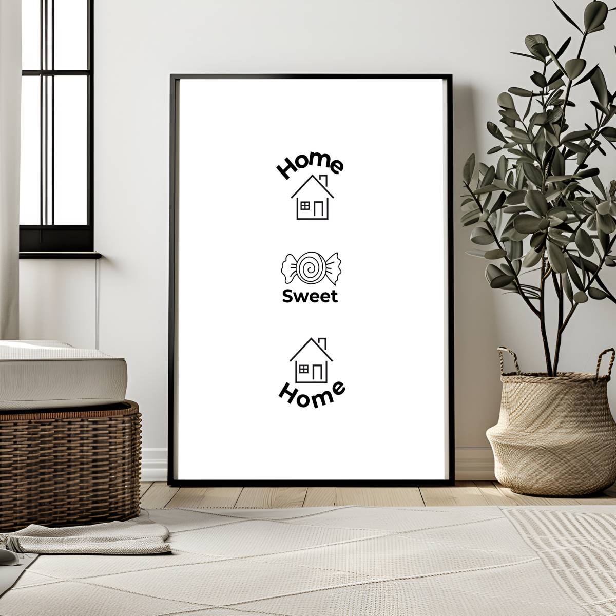 Home Sweet Home, Home Decor Print, Digital Download